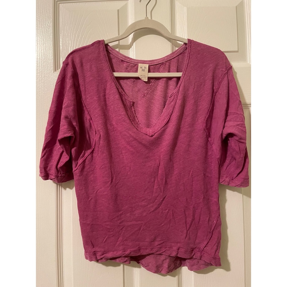 Free People Pink Top